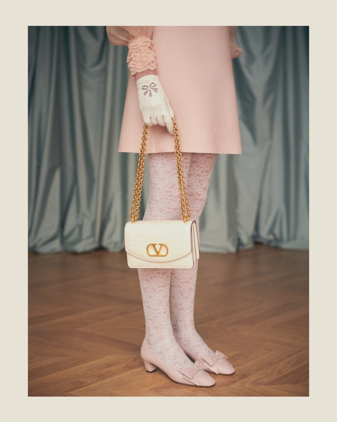 Valentino shoes BOWOW sheepskin high heels (heel height 4.5 cm)