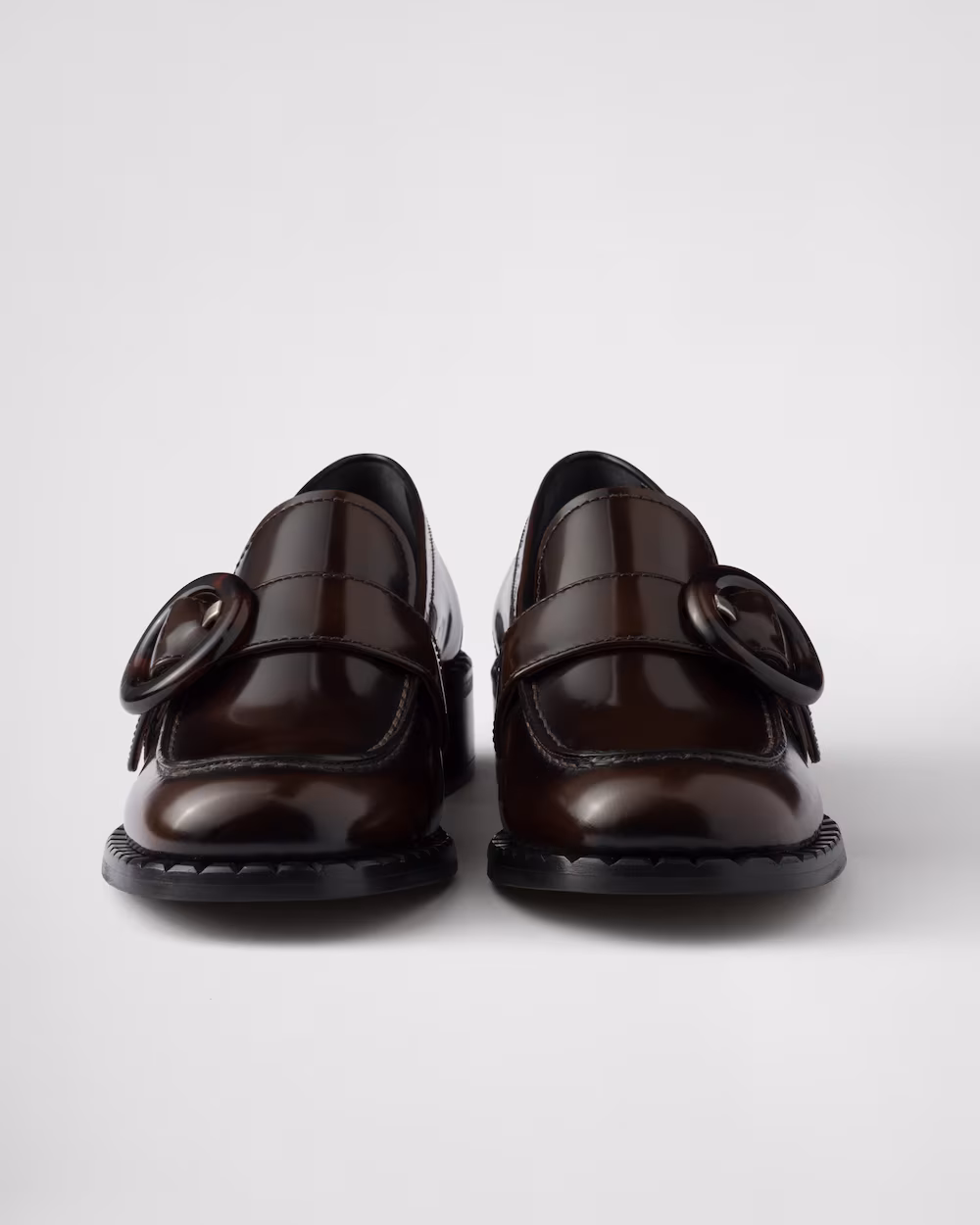 Prada Shoes Shiny Leather Loafers
