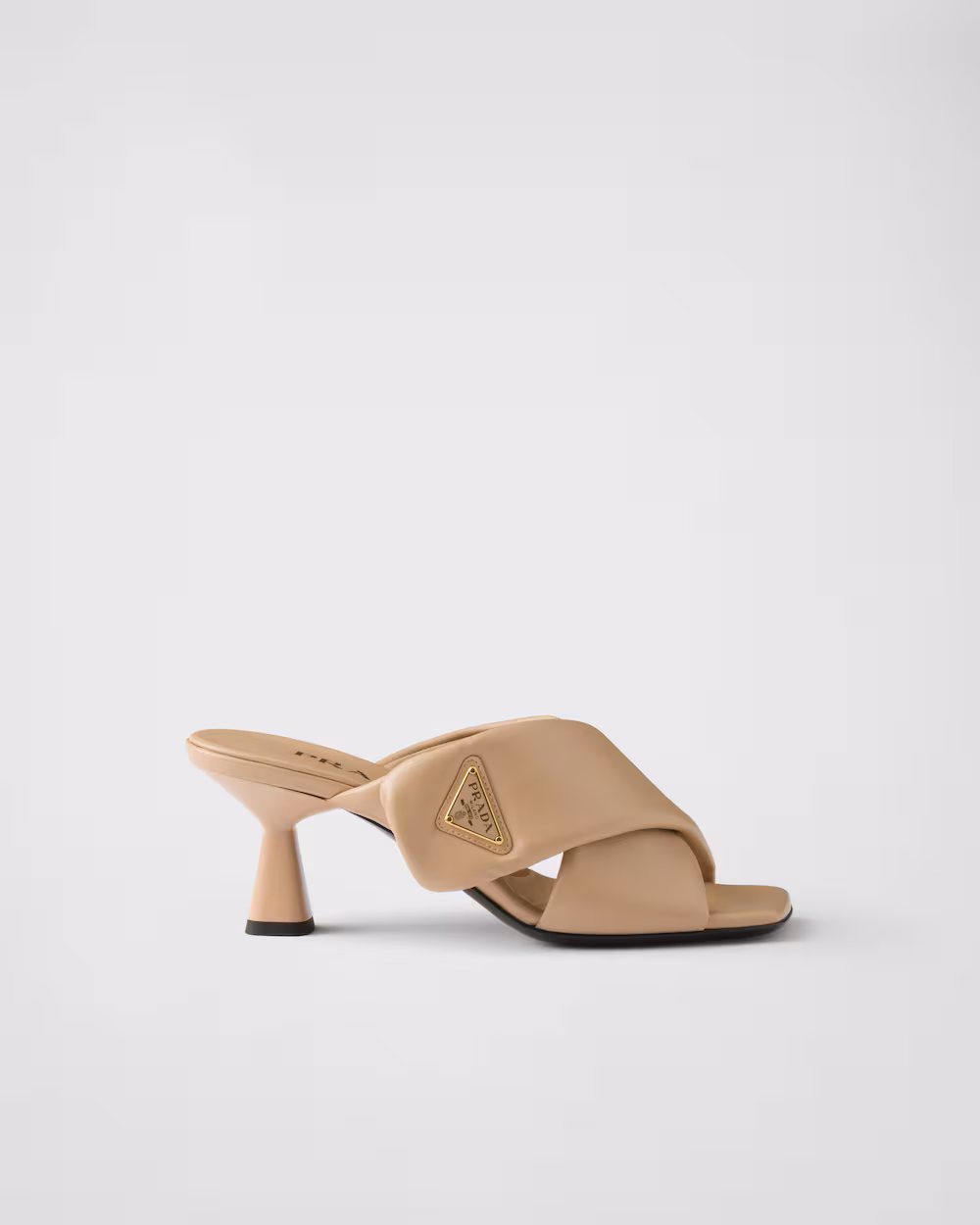 Prada Shoes Padded Effect Nappa Leather Sandals