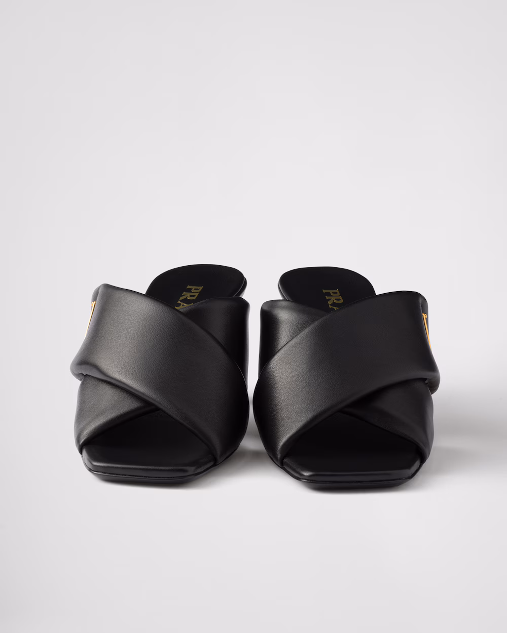 (Special Offer)Prada Shoes Padded Effect Nappa Leather Sandals