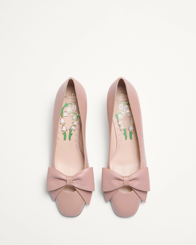 Valentino shoes BOWOW sheepskin high heels (heel height 4.5 cm)