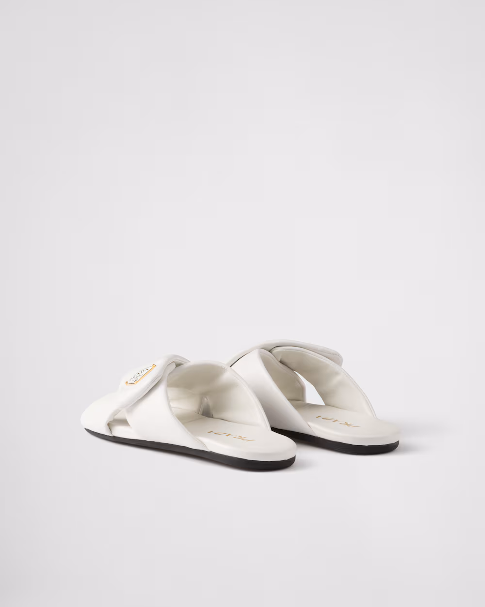 (Special Offer)Prada Shoes Padded Effect Nappa Leather Slides