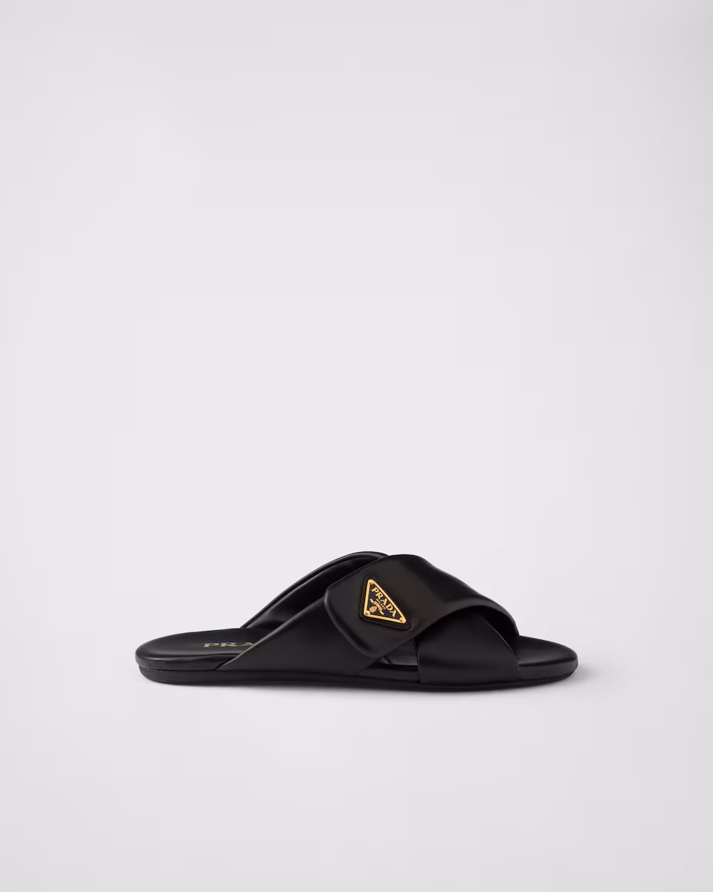 Prada Shoes Padded Effect Nappa Leather Slides