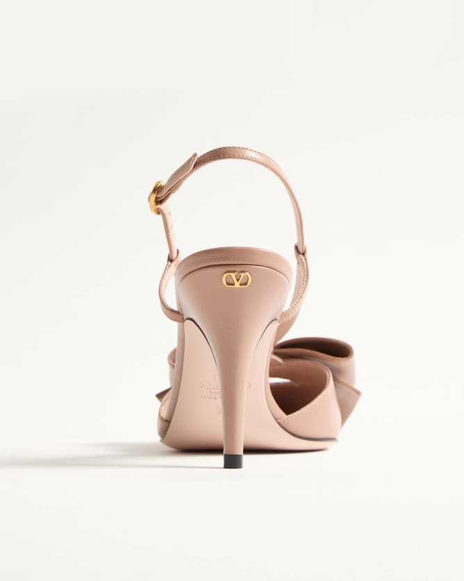 Valentino shoes BOWOW lambskin lace-up high heels (heel height 8.5 cm)