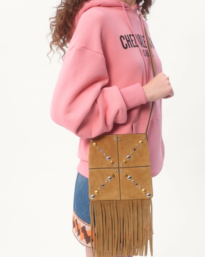 Valentino Bags NELLCÔTE Small Suede Tassel Handbag