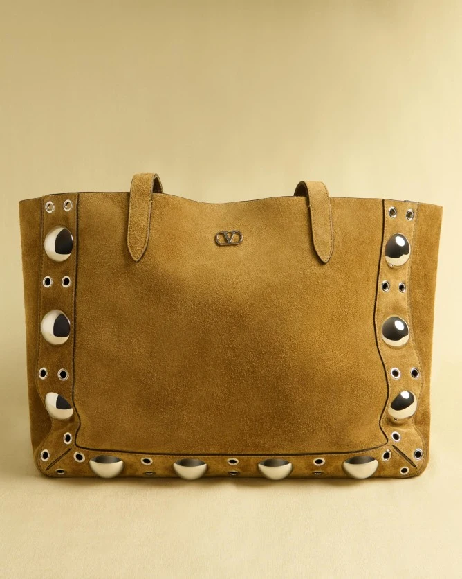 Valentino Bags NELLCÔTE Medium Suede Handbag