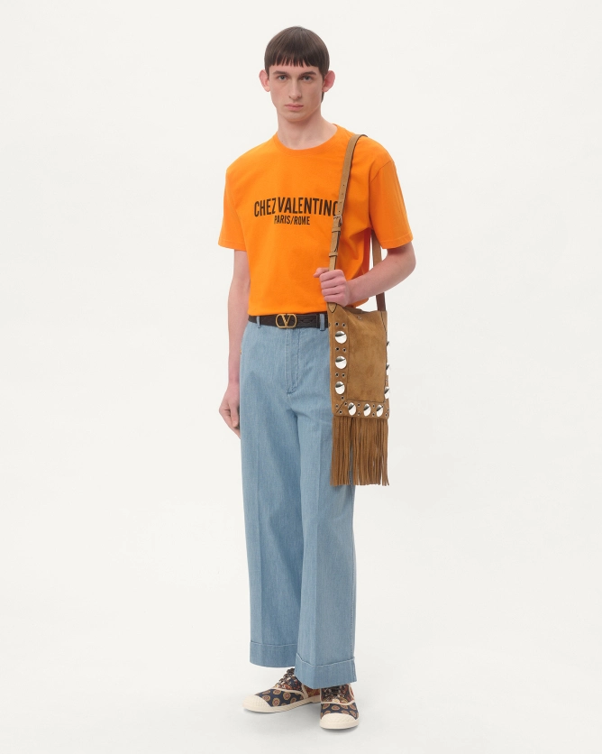 Valentino Bags NELLCÔTE Suede Leather Tassel Handbag