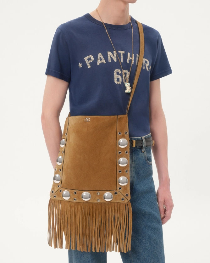 Valentino Bags NELLCÔTE Suede Leather Tassel Handbag