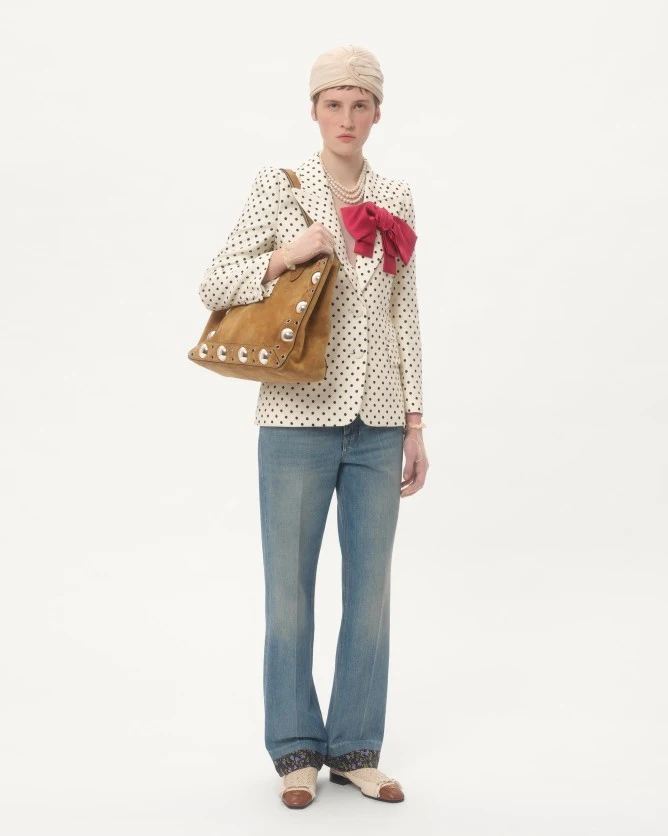 Valentino Bags NELLCÔTE Medium Suede Handbag