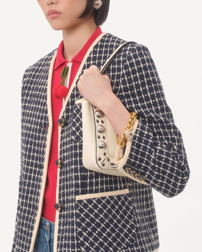 Valentino Bags NELLCÔTE Mini Grained Calfskin Handbag