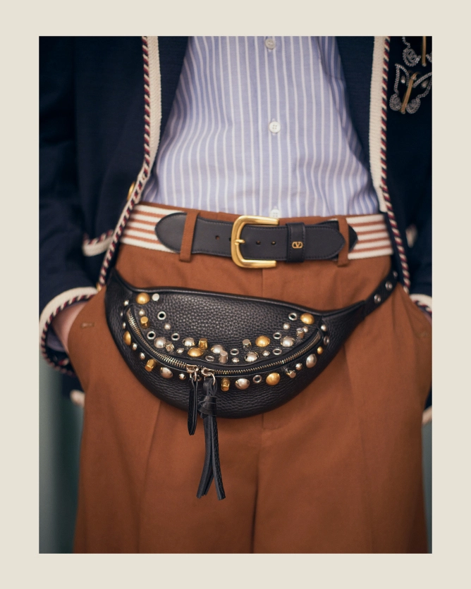 Valentino Bags NELLCÔTE Grained Calfskin Handbag