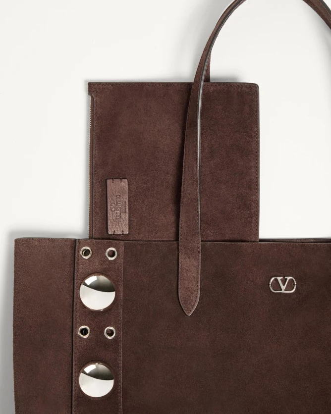 Valentino Bags NELLCÔTE Medium Suede Handbag