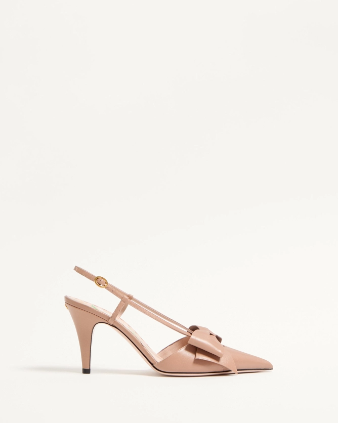 Valentino shoes BOWOW lambskin lace-up high heels (heel height 8.5 cm)