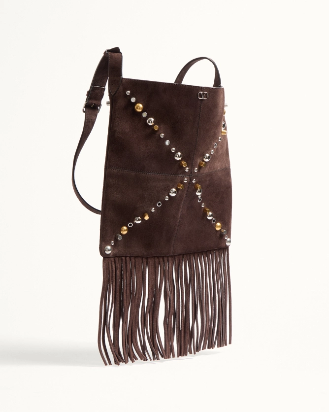 Valentino Bags NELLCÔTE Suede Leather Tassel Handbag
