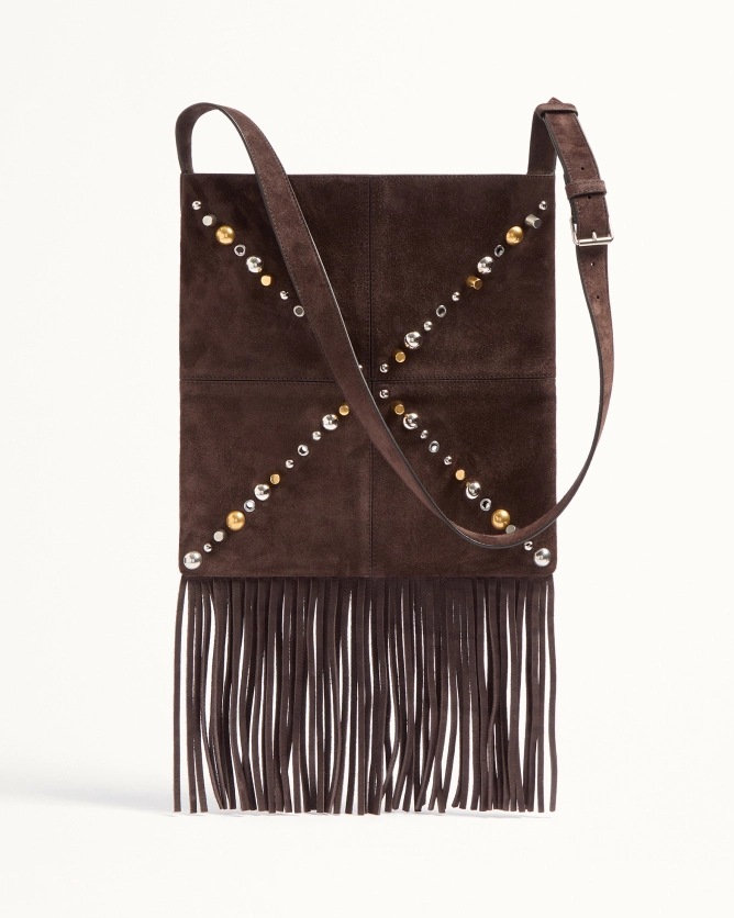 Valentino Bags NELLCÔTE Suede Leather Tassel Handbag