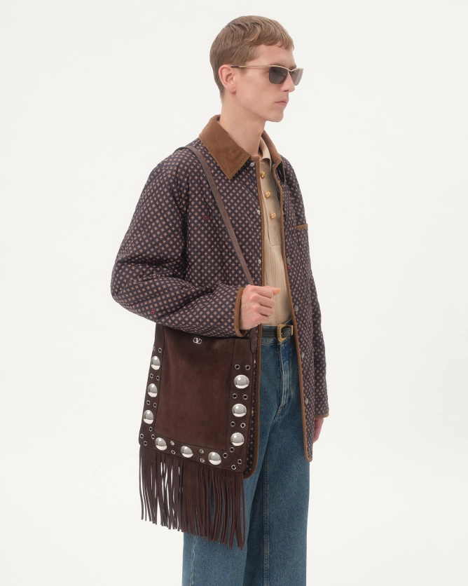 Valentino Bags NELLCÔTE Suede Leather Tassel Handbag