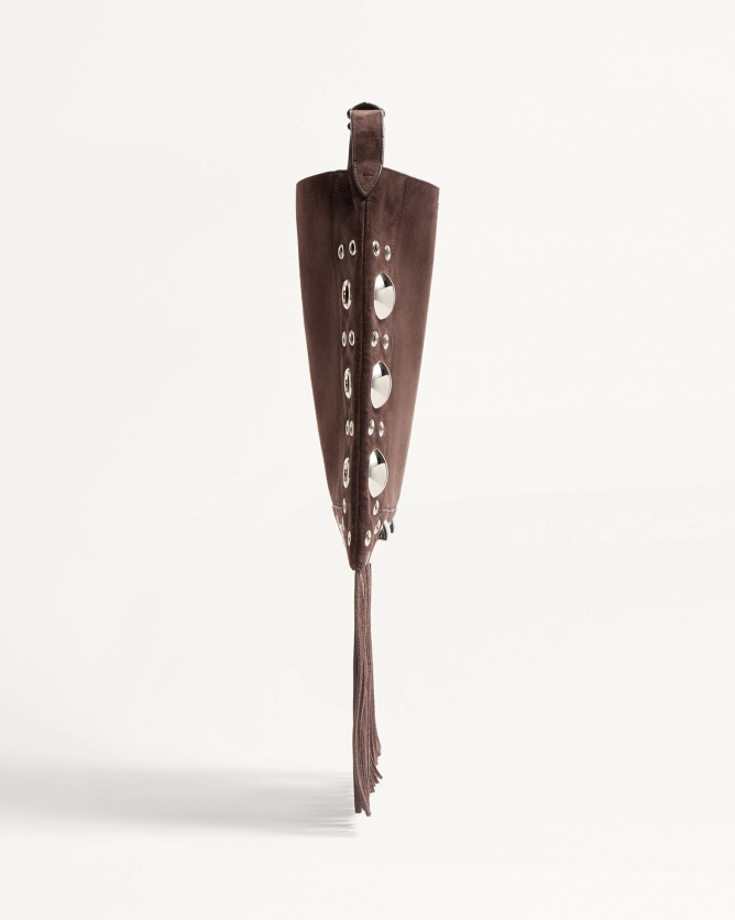 Valentino Bags NELLCÔTE Suede Leather Tassel Handbag