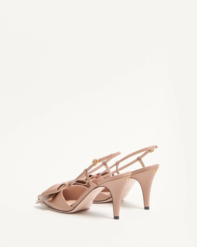 Valentino shoes BOWOW lambskin lace-up high heels (heel height 8.5 cm)