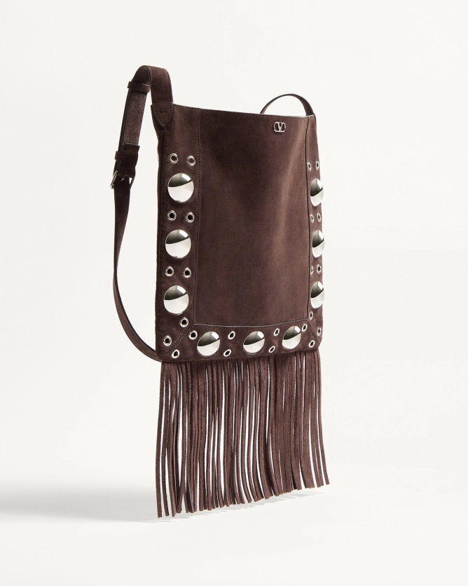 Valentino Bags NELLCÔTE Suede Leather Tassel Handbag