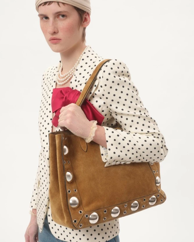 Valentino Bags NELLCÔTE Medium Suede Handbag