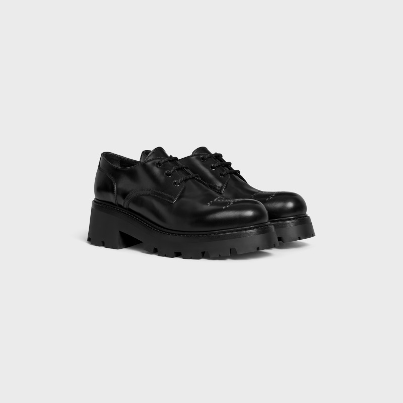 CELINE Shoes TRIOMPHE RANGERS Perforated TRIOMPHE Polished Derby Shoes