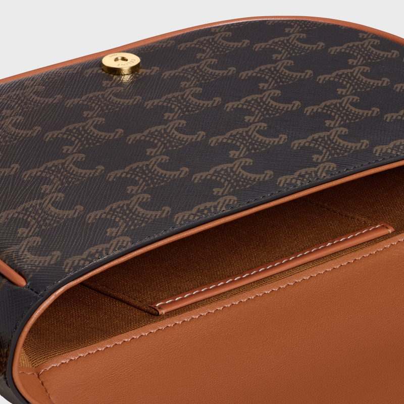 CELINE bags FOLCO logo printed shoulder bag