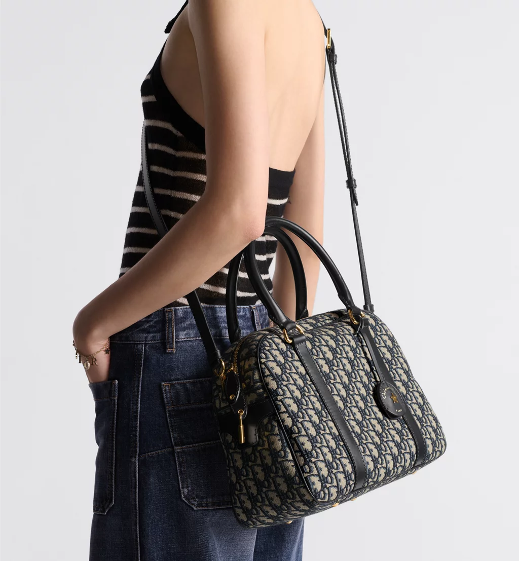 Dior Bags Large D-Vibe Bowling Bag