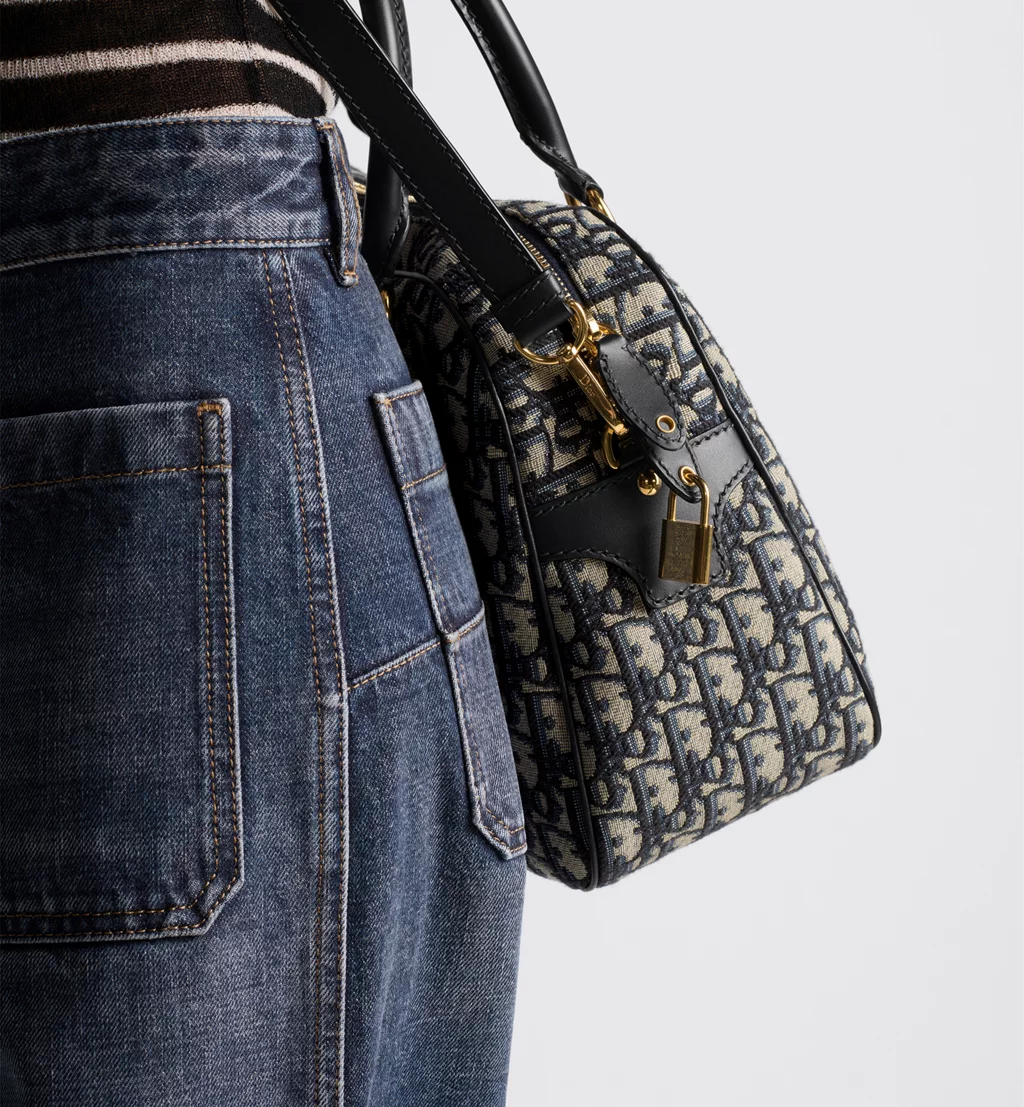 Dior Bags Large D-Vibe Bowling Bag