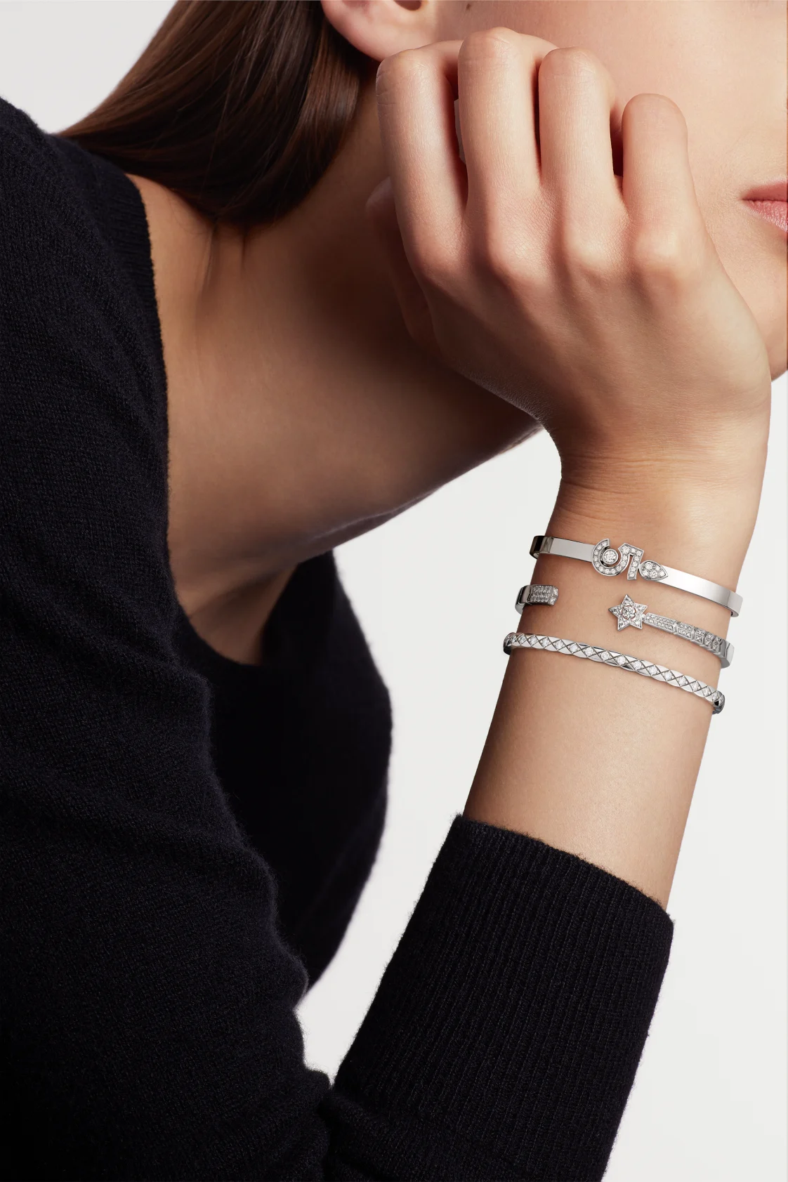 Chanel Bracelet COMÈTE CHEVRON Bracelet(Sterling silver)