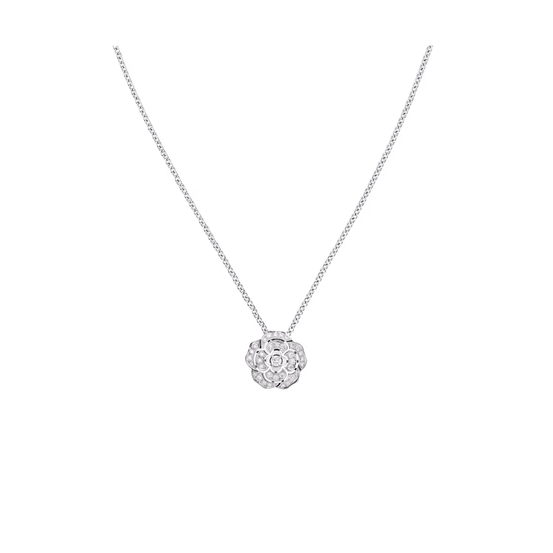 Chanel Necklace BOUTON DE CAMÉLIA Necklace(Sterling silver)