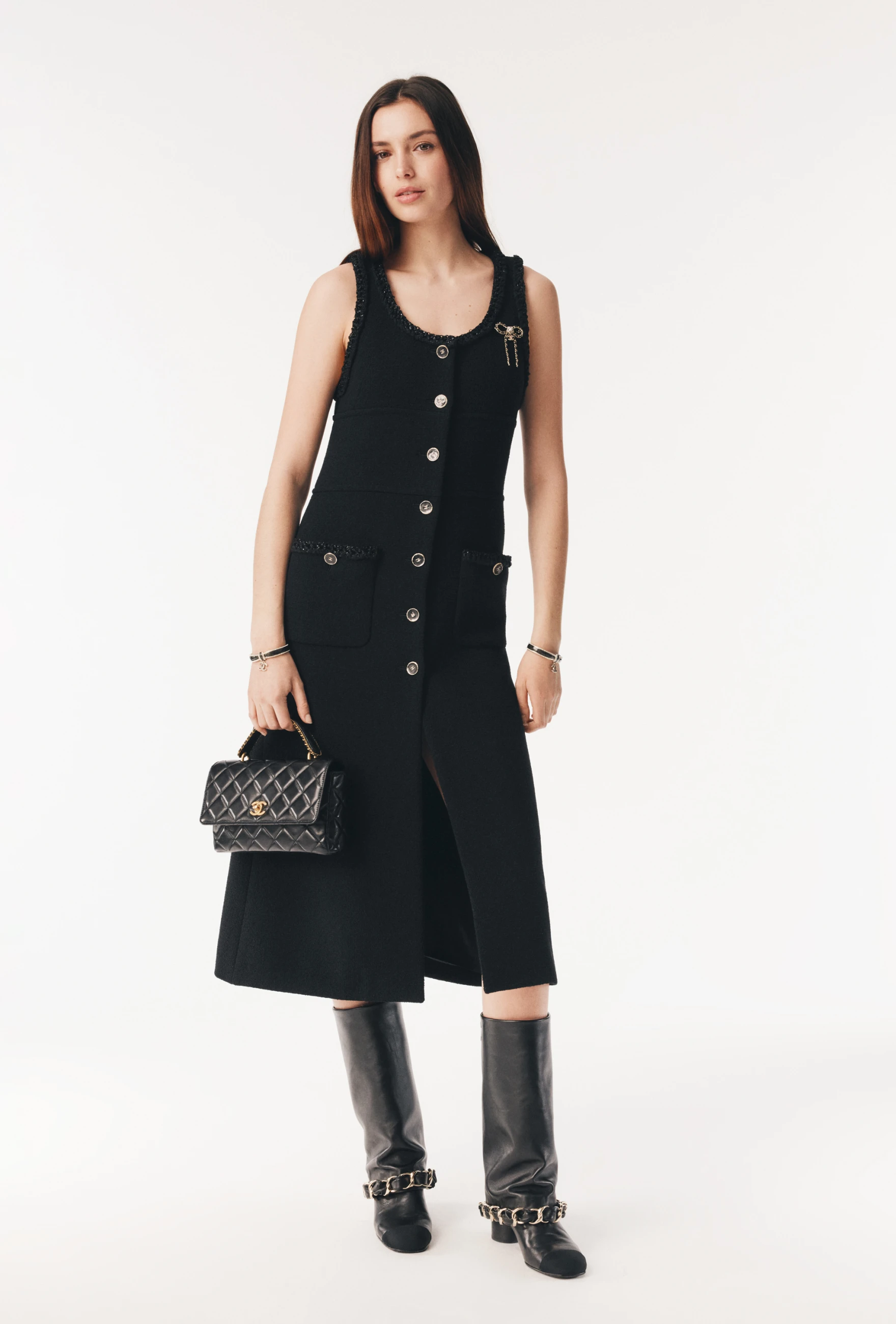 Chanel boots long boots