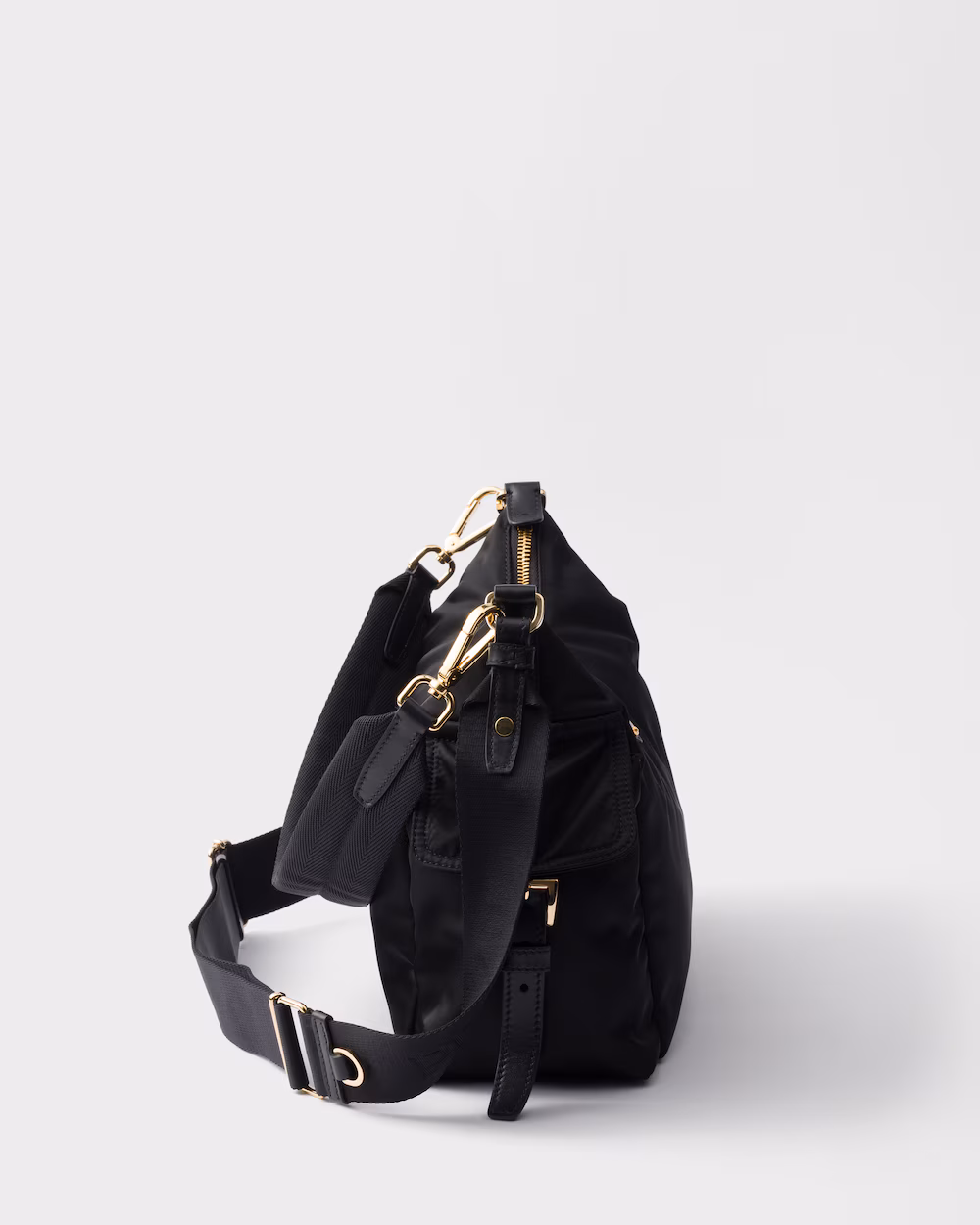 Prada Explore Large Recycled Nylon and Leather Bag