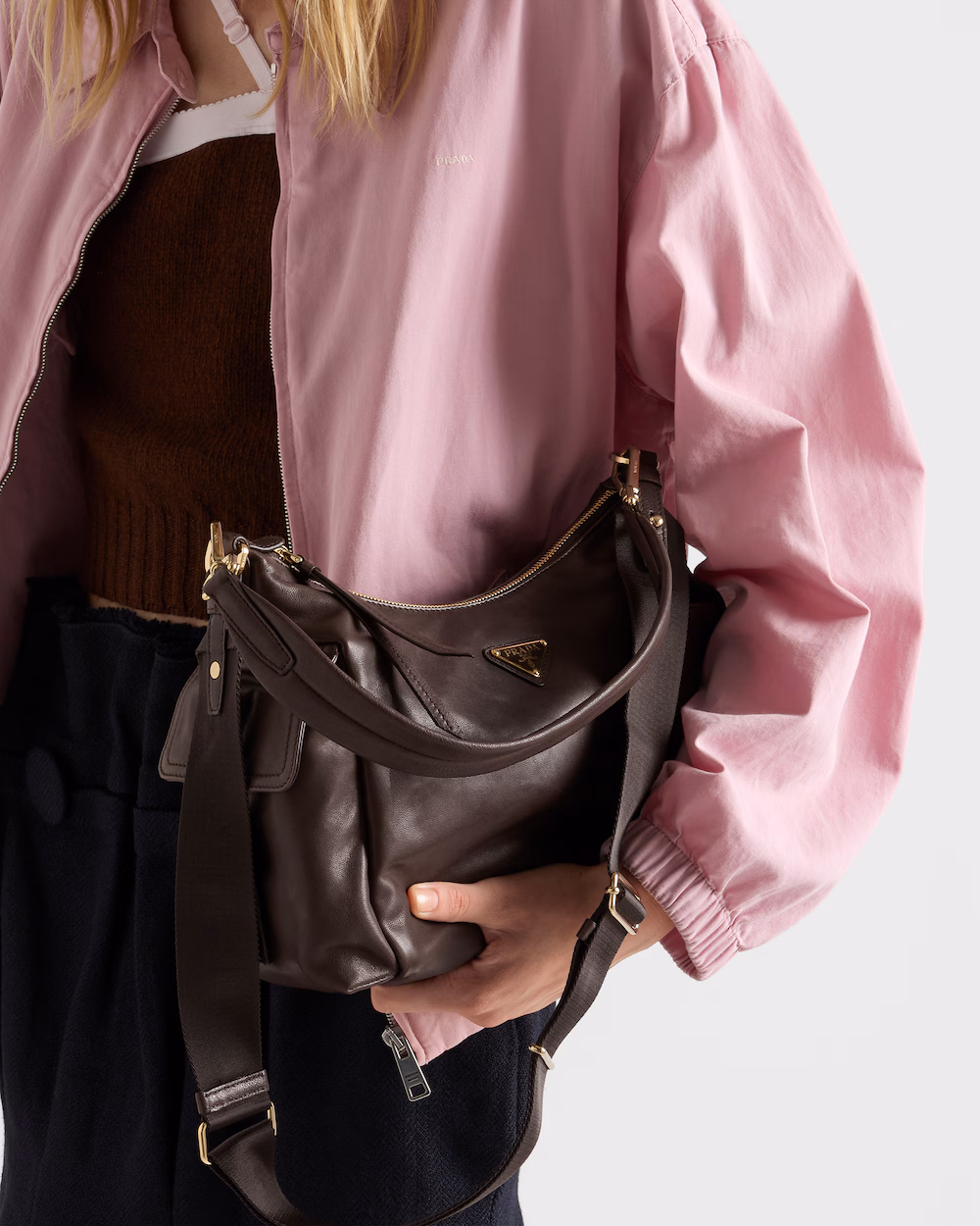 Prada Explore Large Nappa Leather Handbag