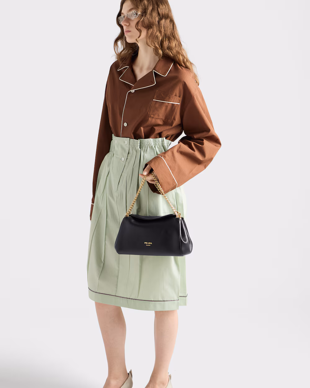 Prada Tumulte Small Leather Handbag