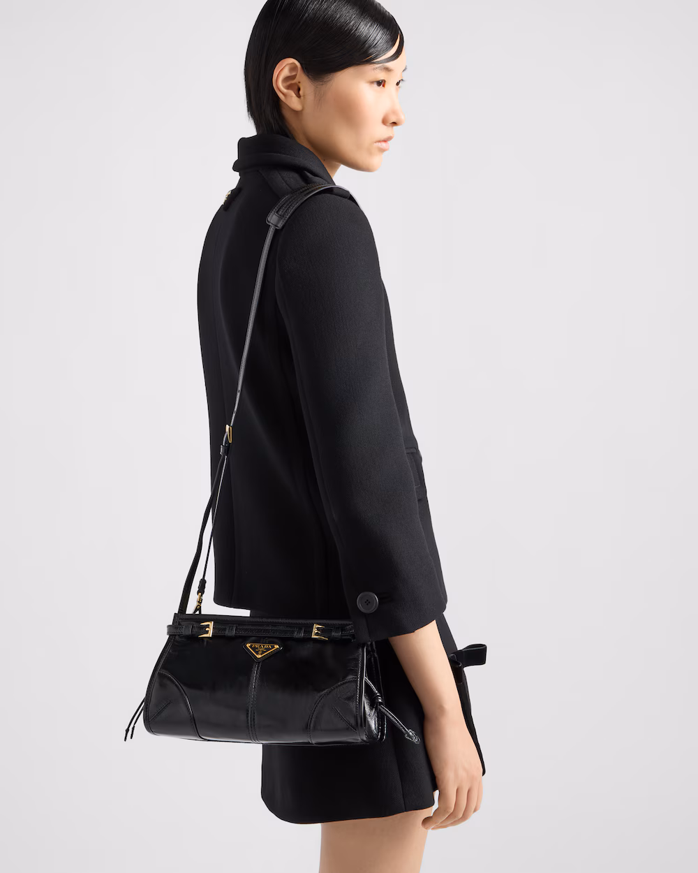 Prada Bonnie Small Leather Shoulder Bag