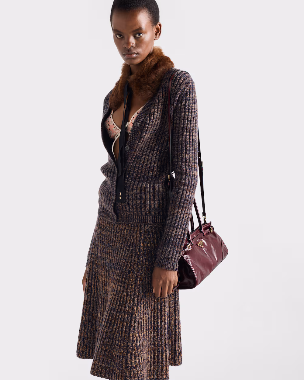 Prada Bonnie Medium Leather Handbag