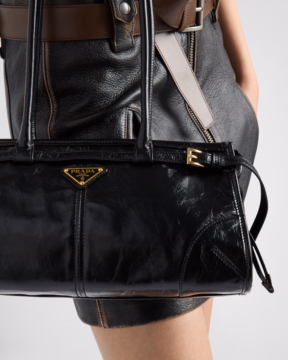 Prada Bonnie Medium Leather Handbag