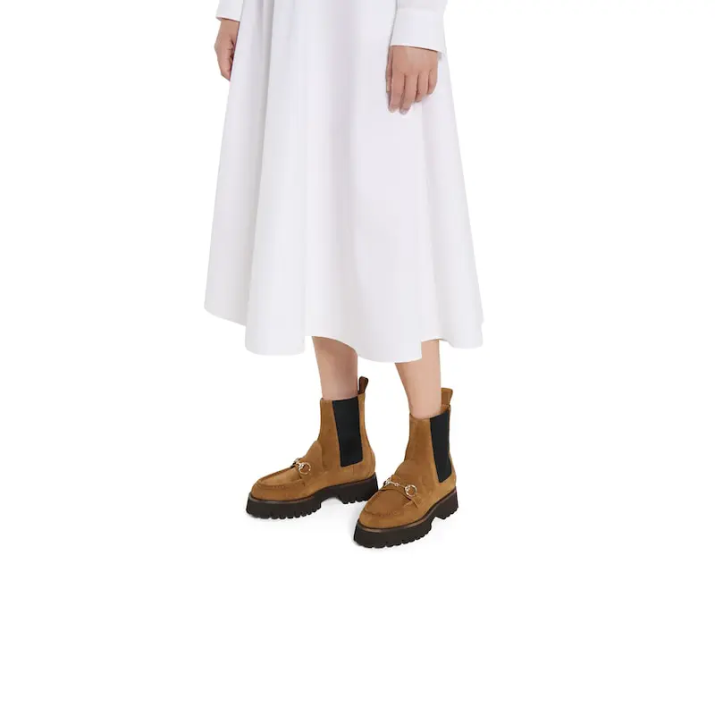 Gucci women's horsebit ankle boots