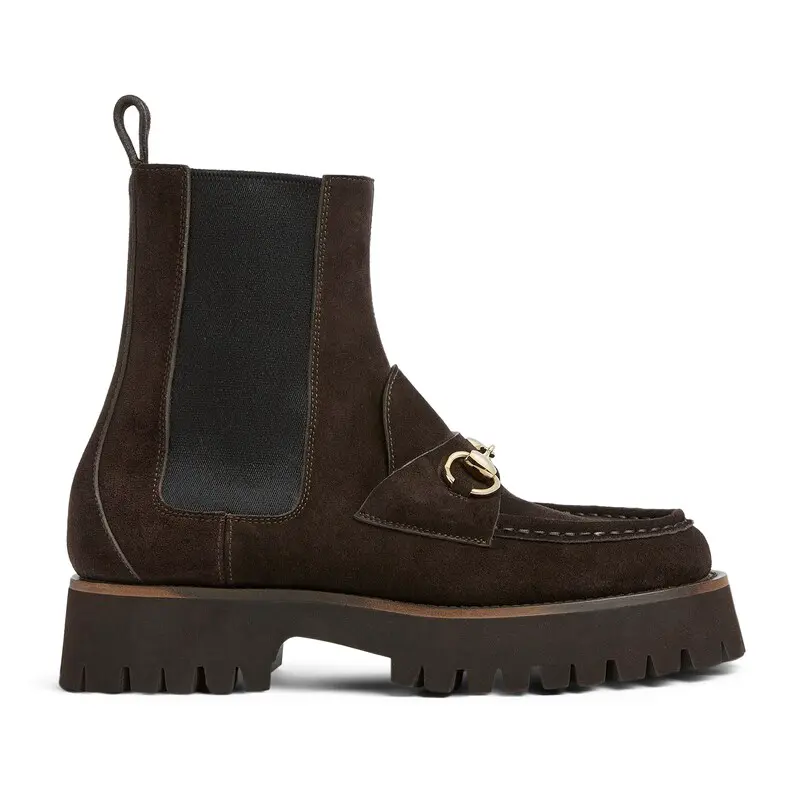 Gucci women's horsebit ankle boots