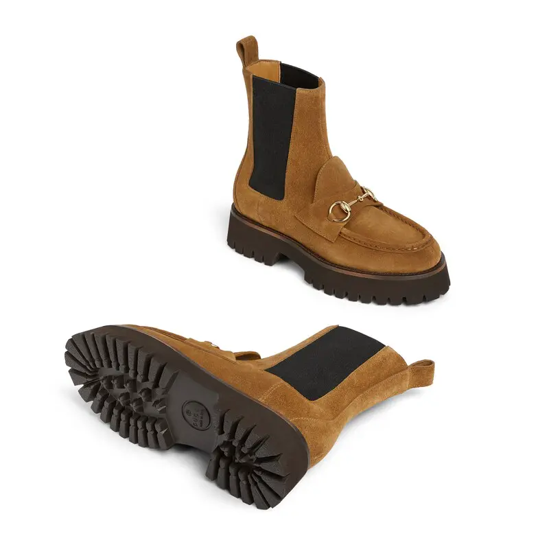 Gucci women's horsebit ankle boots