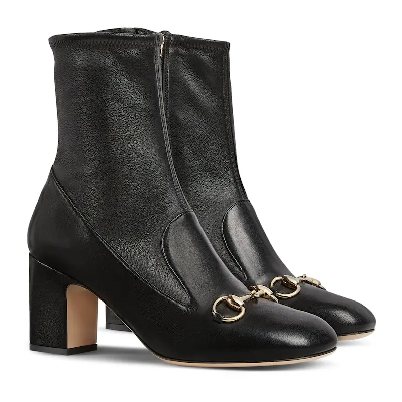 Gucci Women's Horsebit Ankle Boots