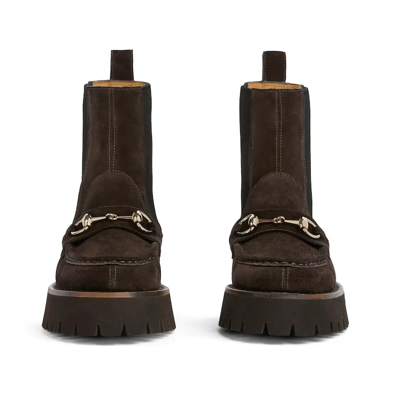 Gucci women's horsebit ankle boots