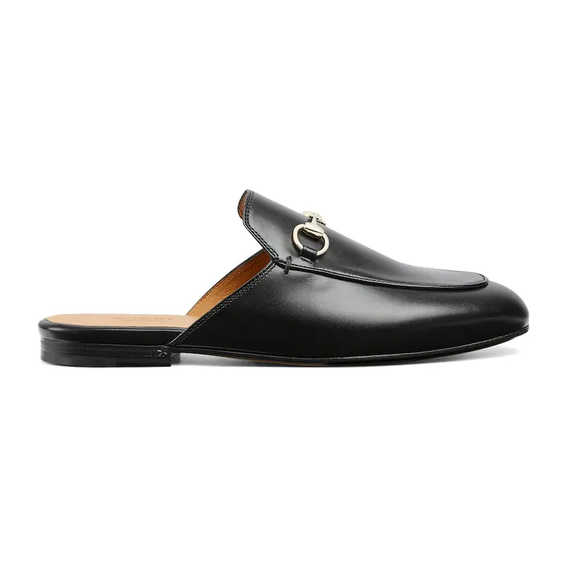 Gucci Princetown series women's leather slippers
