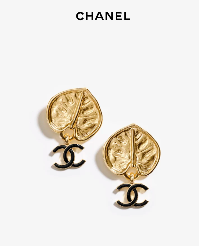 Chanel charm earrings
