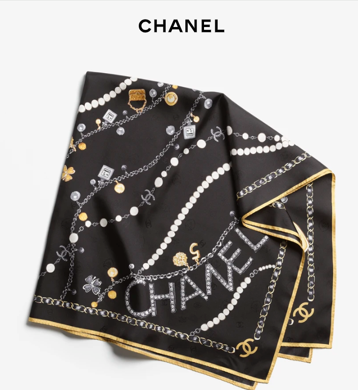 Chanel scarf square scarf