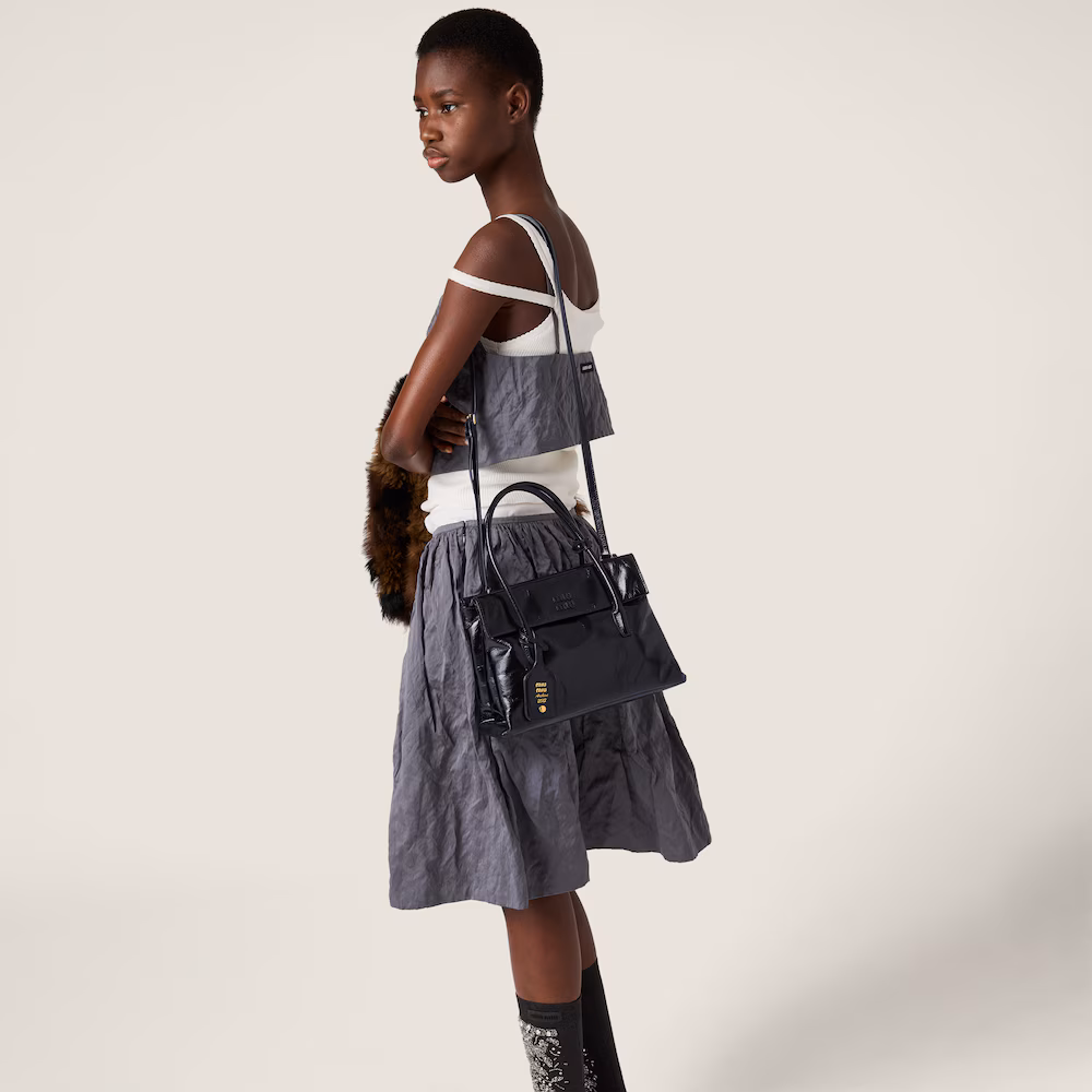 Miu Miu Solitaire handbag in glossy leather