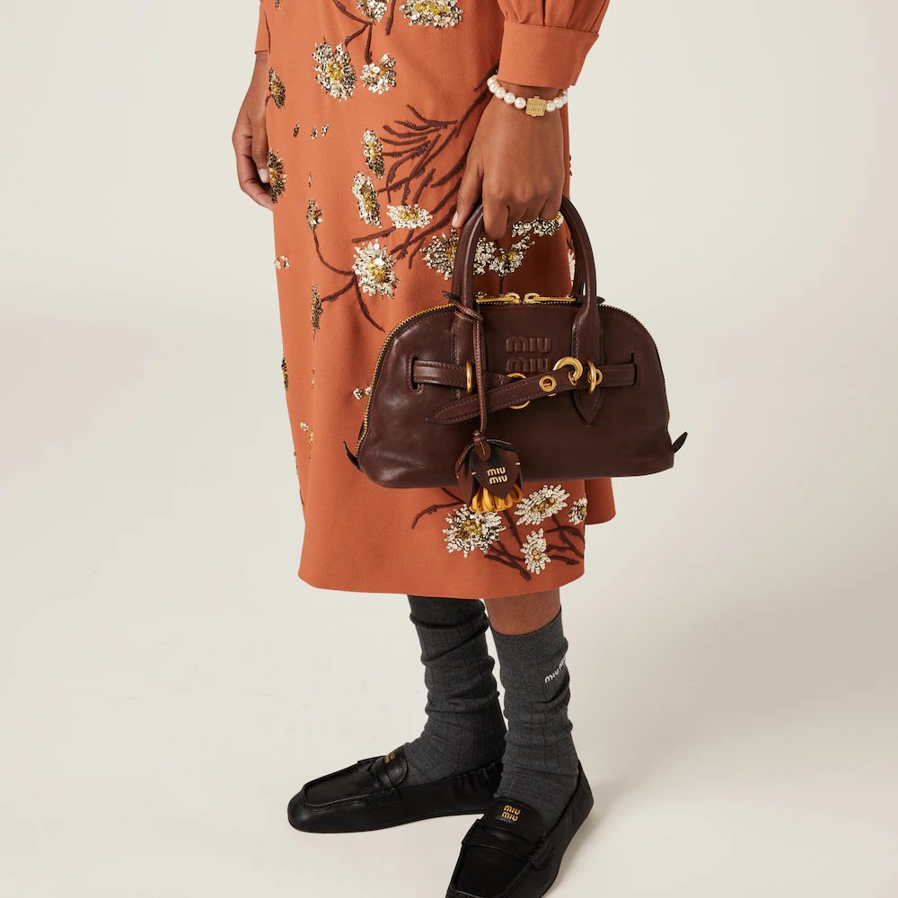 Miu Miu Aventure Nappa Leather Handbag, Small Size