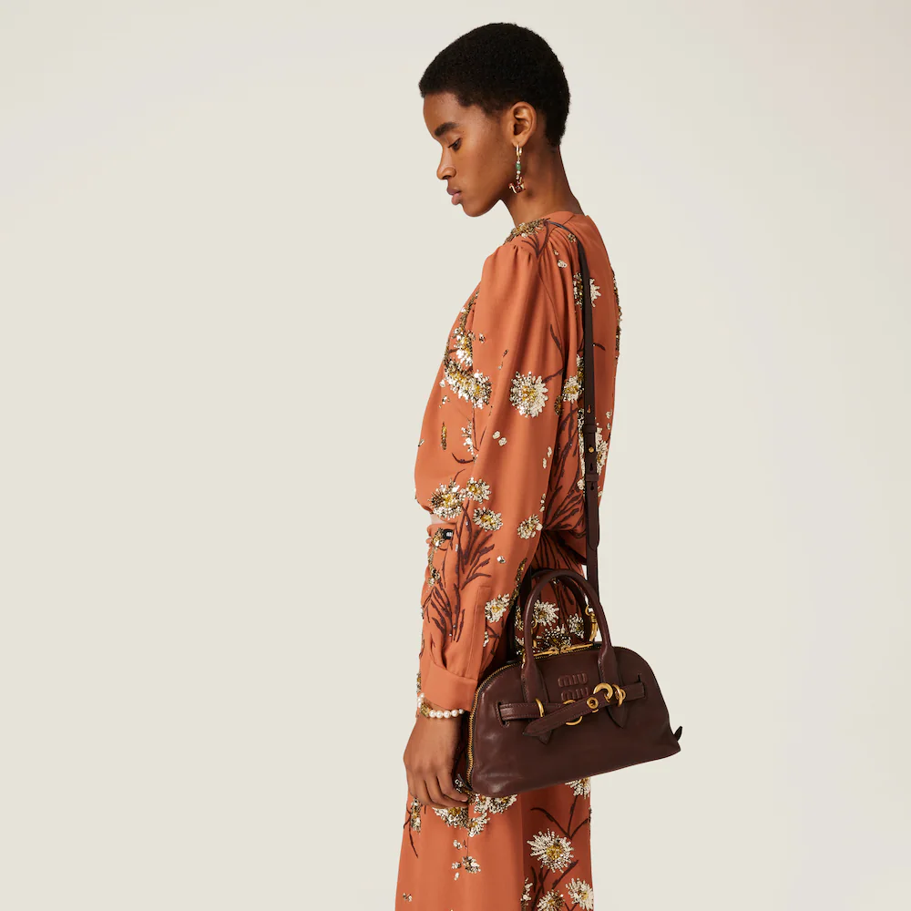 Miu Miu Aventure Nappa Leather Handbag, Small Size