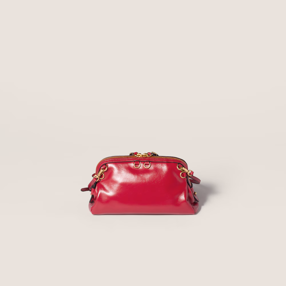 Miu Miu leather clutch bag
