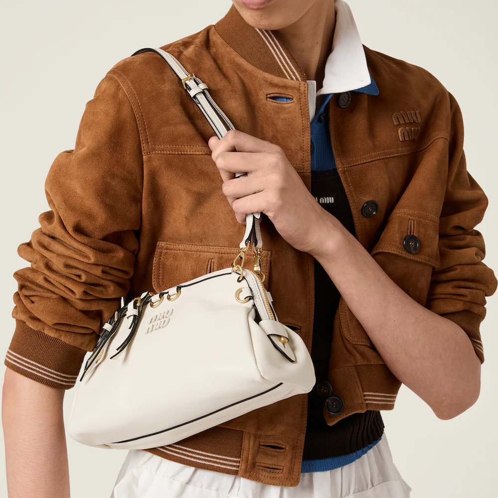 Miu Miu leather clutch bag